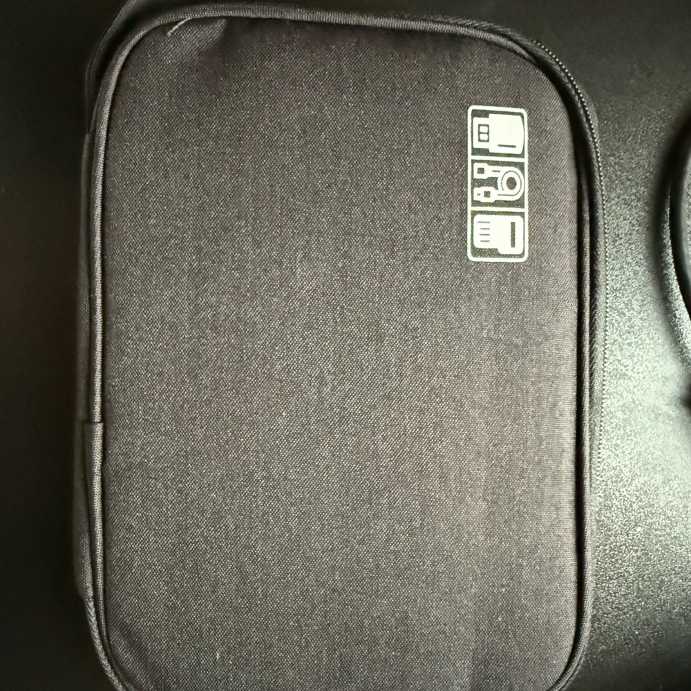 Black Tech Organizer Pouch